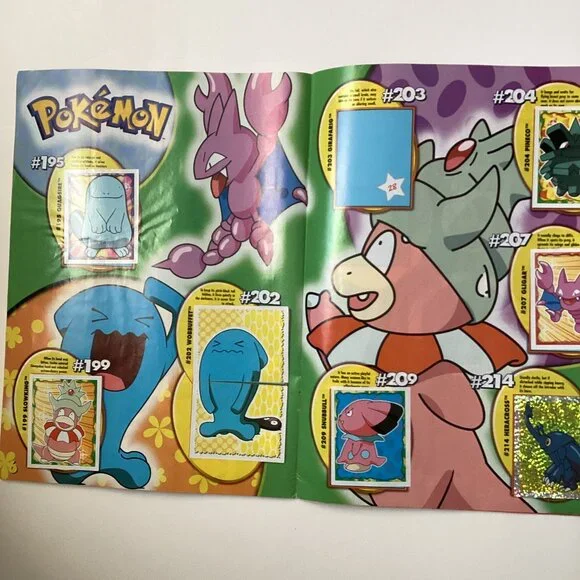Merlin Topps Pokémon 2001 Album Book + Stickers English Issue Collectable - Picture 6 of 16